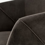 Velvet Padded Accent Chair - Image 9