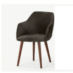 Velvet Padded Accent Chair - Image 4