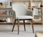 Velvet Padded Accent Chair - Image 13
