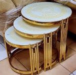 3 Marble Nesting Table Set - Image 5