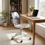 Create photorealistic premium products photos. Place it in a clean modern interior suitable background. The item must occupy 80–90% of the image and be fully visible. Use soft natural lighting, realistic shadows and sharp focus . For some images, place the chair on an elegant neutral carpet; for others, use a clean light-wood floor. No plants, afew decorations and office equipment only where necessary and be neat. Do not alter or redesign the item Give the photos in different angles for best viewing High-resolution JPEG, optimized for web use.[NB:THE PHOTO SHOULD NOT EXCEED 10MB]